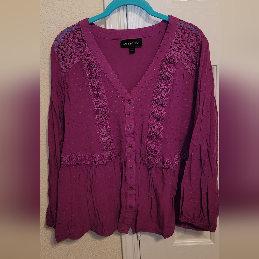 Lane Bryant Peplum Blouse